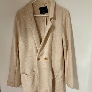 Anthropologie cream coat